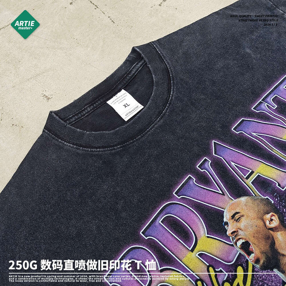 New Merchandise Summer High Street Spring Summer Printing Short Sleeve Bottoming Quick Drying Collar Blouse Couples Round Neck Graphic T Shirts
