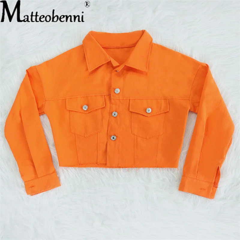 Spring And Autumn Women Jeans Jacket Long Sleeve Solid Slim Short Denim Jacket Ladies Fashion Streetwear Classic Denim Coat 240717