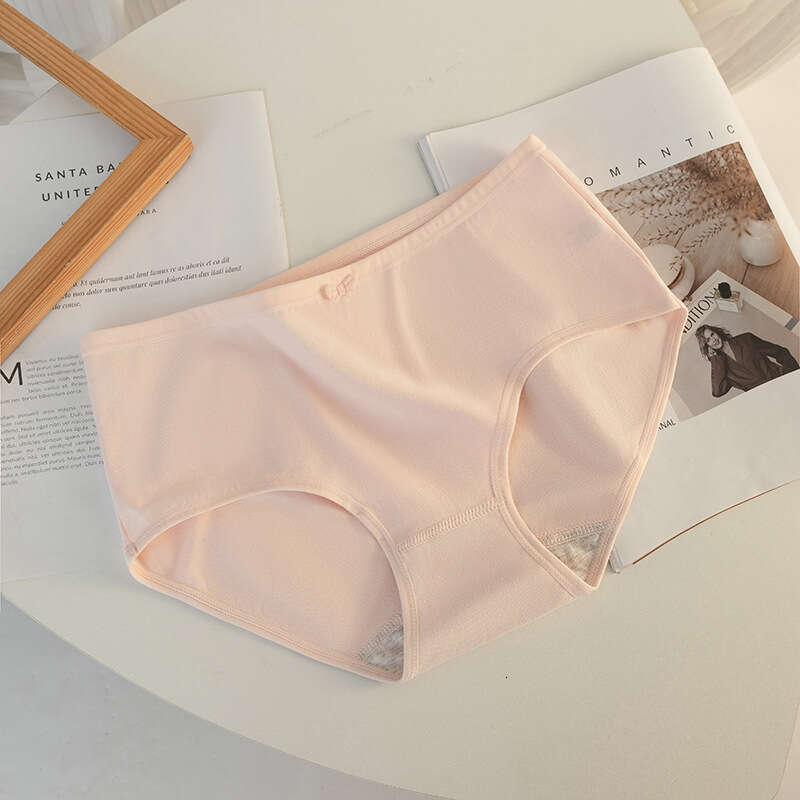 7A Antibacterial Pure Cotton Bow Girls' Simple Solid Color Elegant Breathable Women's Underwear Calzoncillos Women Underwear Calecon Panties