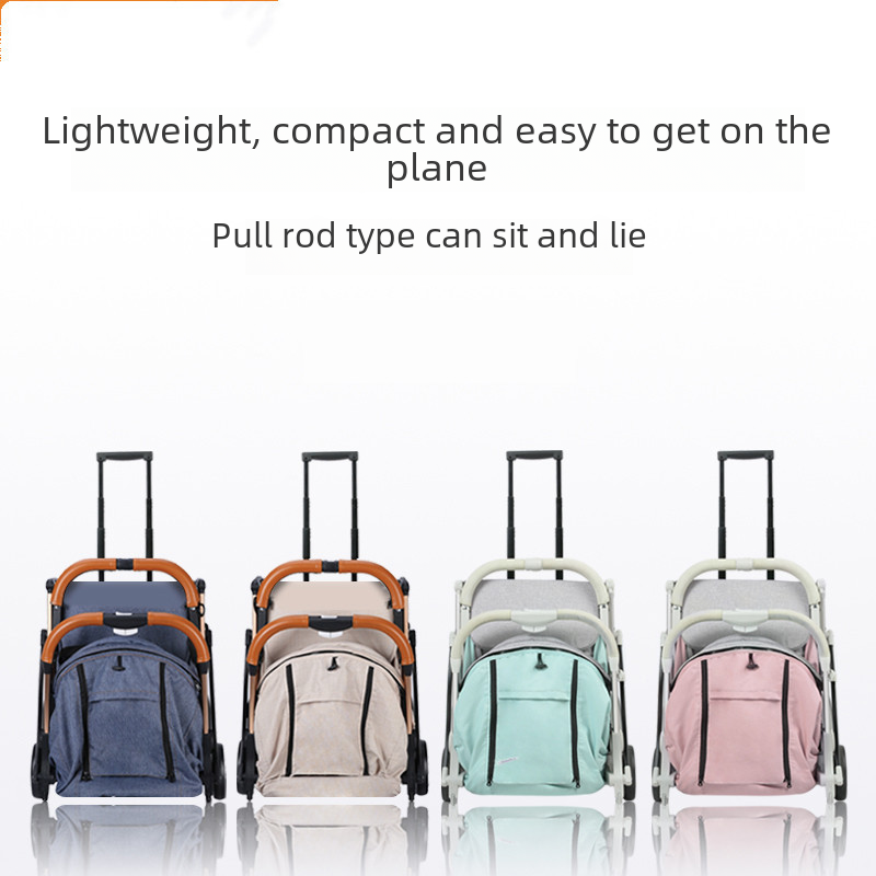 Tianrui baby stroller mini stroller can sit and lie down light and convenient folding baby umbrella stroller fourwheel childrens stroller