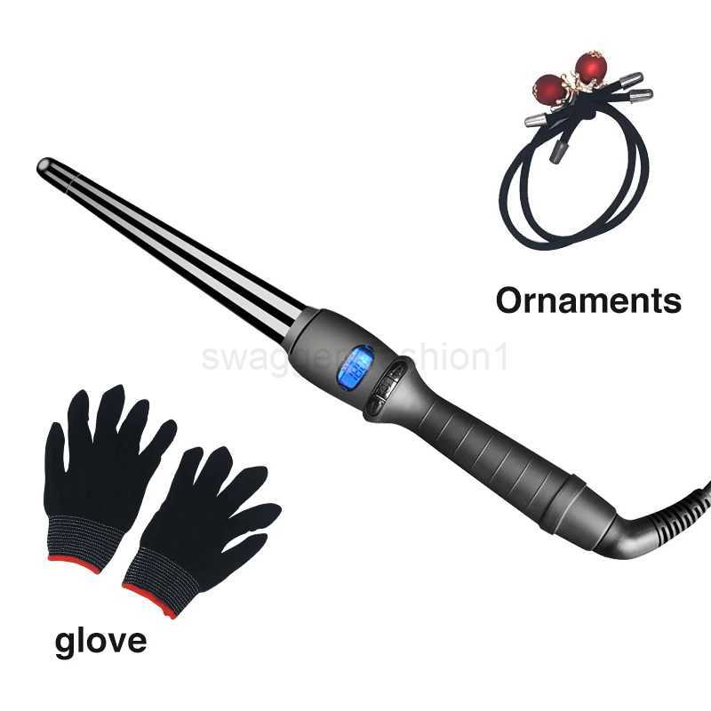 2020 Package sale LCD single cone hair curlers horn head pear electric wave perm rod does not hurt power generation coilB240719