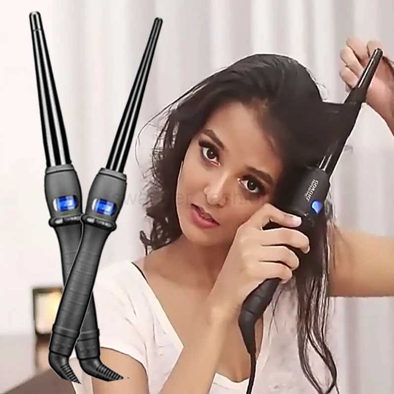 Ceramic Styling Tools professional Hair Curling Iron Hair waver Pear Flower Cone Electric Hair Curler Roller Curling WandB240719Bj240720