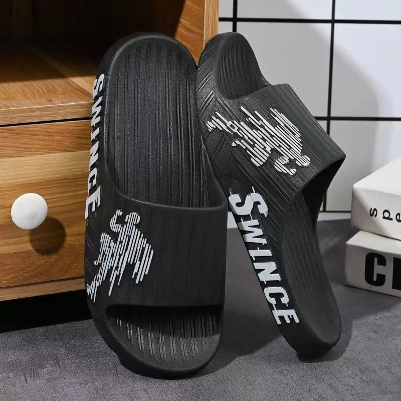 Mens Slippers Fashion Soft Sole Anti-slip Anti-odor PVC Slippers Casual Outdoor thick sole Slippers Bathroom Couple Slipper 240713