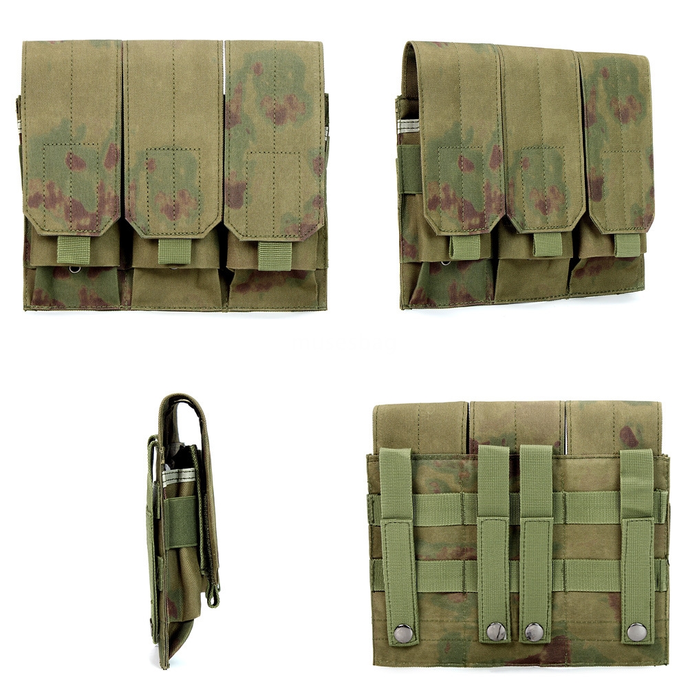 Tactical multi link quadruple link magazine bag two link triple link storage bag walkie talkie bag field Molle accessory bag