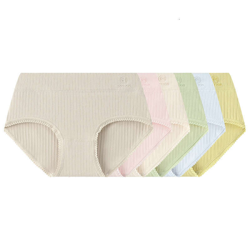 Cotton Needle Punched Breathable Lace Women's Triangle Pants 7A Antibacterial Crotch Pure Cotton Underwear Women Panties Underwear Women Lingerie