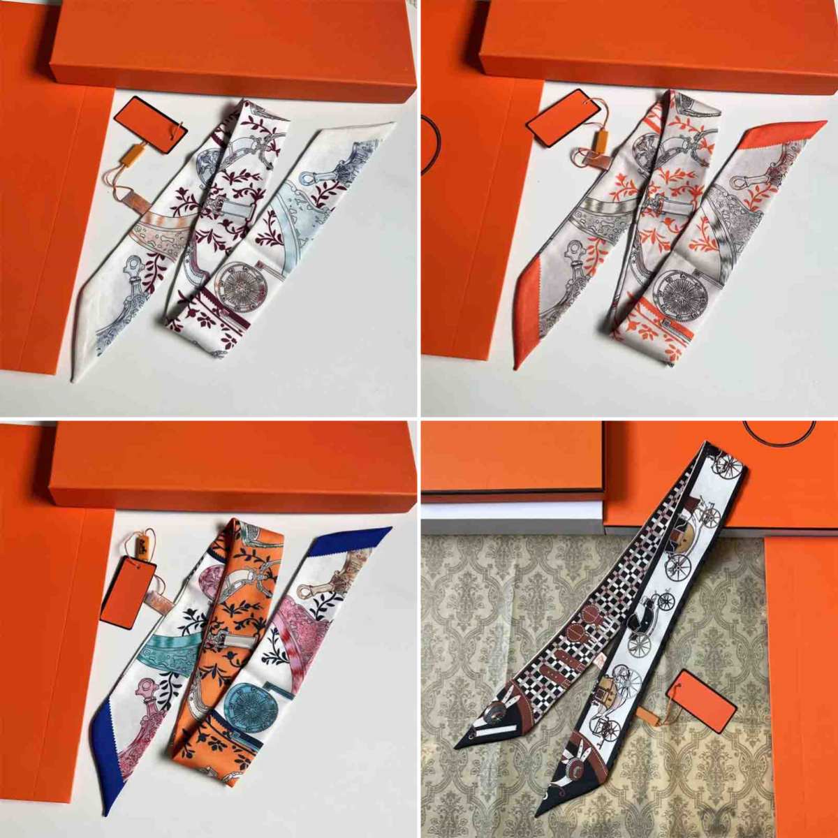 Designer Scarf Womans wrap Fashion letter horse Handbag Scarves Neckties Hair bundles Travel beach small silk scarf