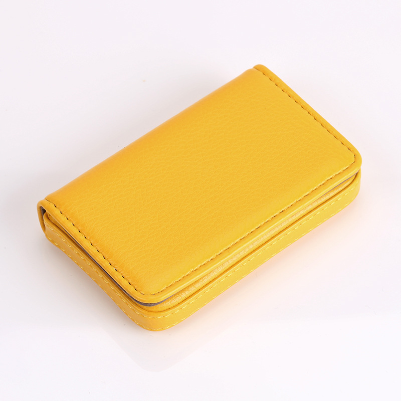 Wholesale Brand Card Holder Metal Aluminum Business ID Credit Card Holder Fashion PU Leather Porte Carte High Guality Card Case