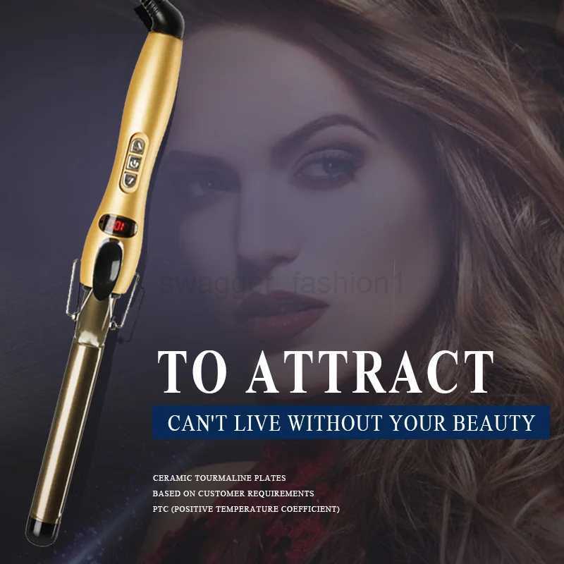 Rizador Pelo Professional Ceramic Curling Iron Digital Hair Curlers Styler Heating Styling Tools Eu Plug Aofeilei Wand IronsB240719