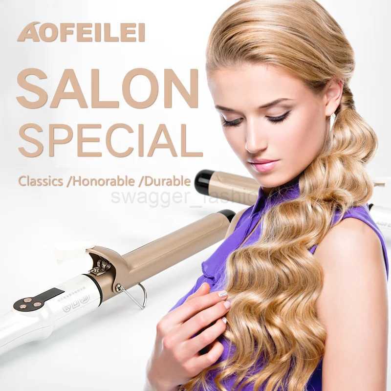 2023 New Real Electric Professional Ceramic Hair Curler Lcd Curling Iron Roller Curls Wand Waver Fashion Styling ToolsB240719