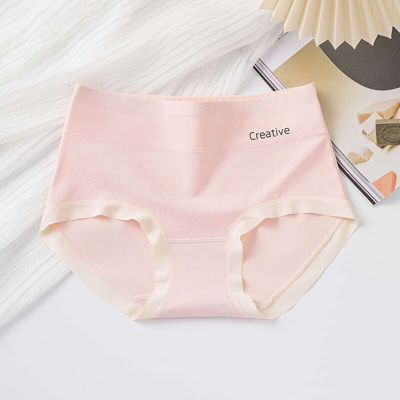 7A Antibacterial Pure Cotton High Waisted and Abdominal Cinching Women's Underwear, Lace Seamless Corner Pants for Women Panties Underwears Woman