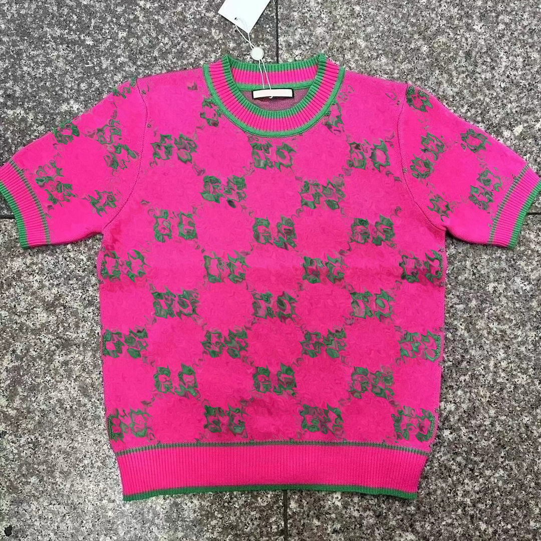 Knitwear Luxury T Shirt Women Designer T Shirts Short Summer Fashion Casual with Brand Letter High Quality Designers t-shirt