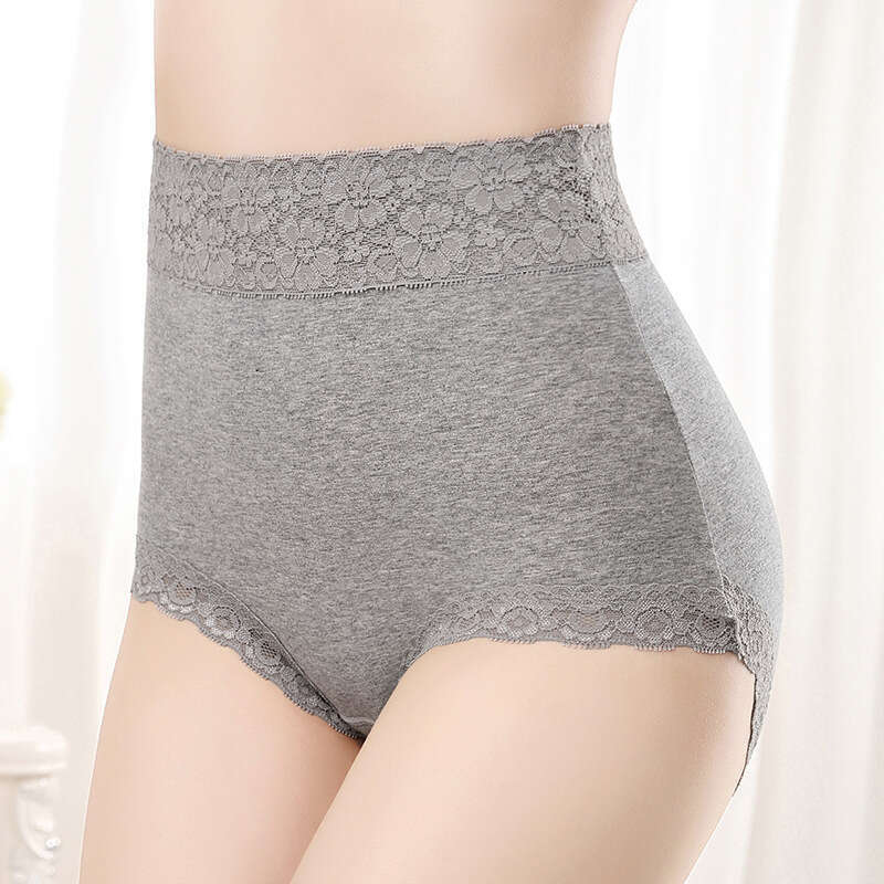 Pure High Waisted Lace Seamless Triangle Pants Pure Cotton Women's Underwear Headband Panties Women Underwear Calzoncillos Underwears Woman Calec