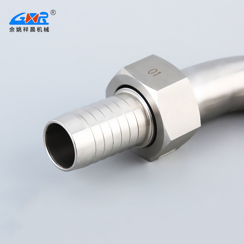 Stainless steel hose connector manufacturer supplies hose flange connector 90 ° 304 flange connector