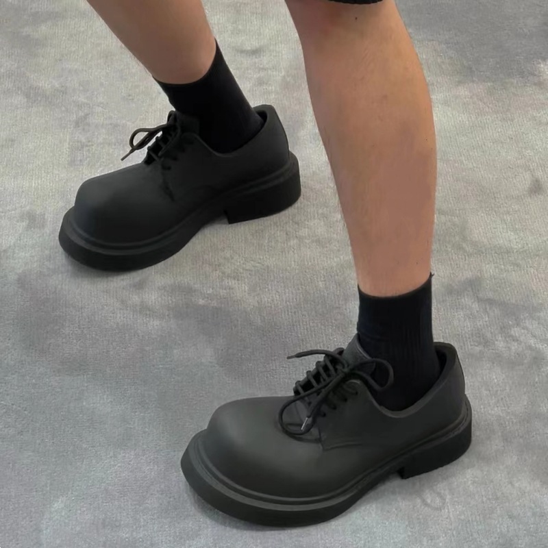 New Platform Women Loafers Fashion Round Toe Chunky Retro Flat Shoes Female Slip on Casual Women Low Top Thick Sole Single Shoe