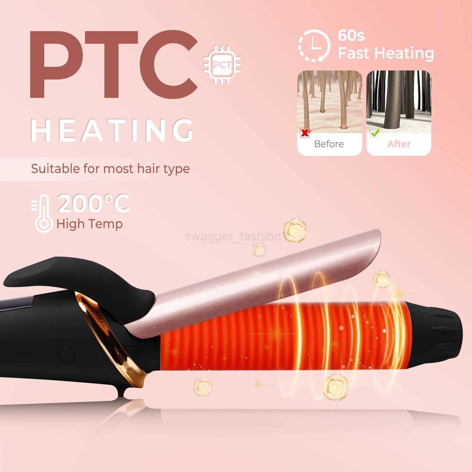 Ceramic Mini Hair Curler 25mm Travel Curling Iron Dual Voltage Curling Wand Small Hair iron Styler Curly Hair ProductsB240719