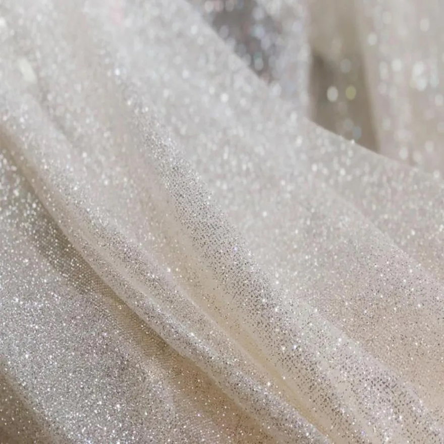 Shiny Glittler Bohemian A e Wedding Dresses Deep V Neck Long Sleeve Bridal Gown High Side Split Beach Vestidos De Mariage