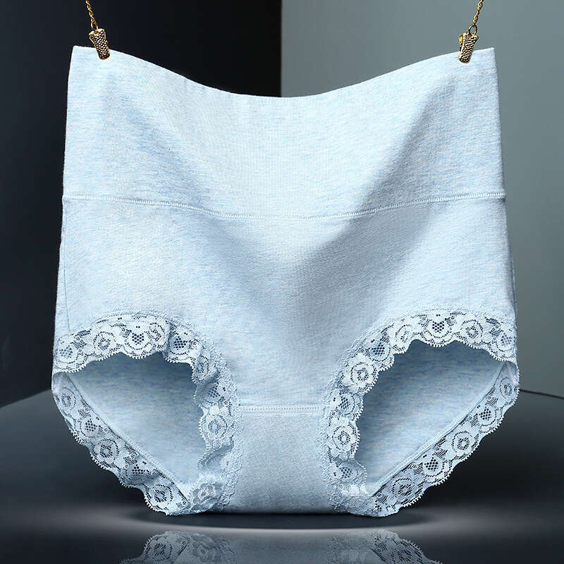 Colored Lace Seamless Triangle Underwear, Pure Cotton Belly Hugging Breathable High Waisted Women's Underwear Panties Women Underwear Lingerie Ca