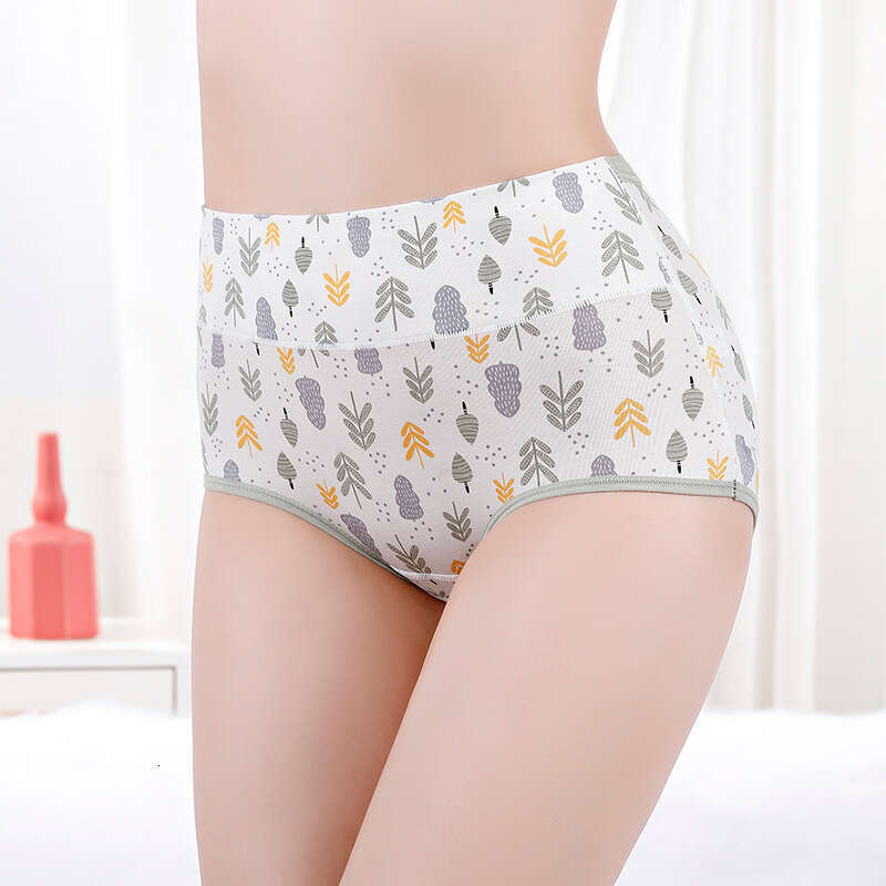 Printed Pure Cotton Abdominal Compression, Postpartum with High Waist and Hip Lifting, Women's Triangle Underwear Underwears Woman Women Underwea