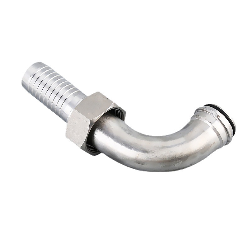 Stainless steel hydraulic transition joint, metric double headed outer wire straight through to wire conversion joint, supplied by the manufacturer