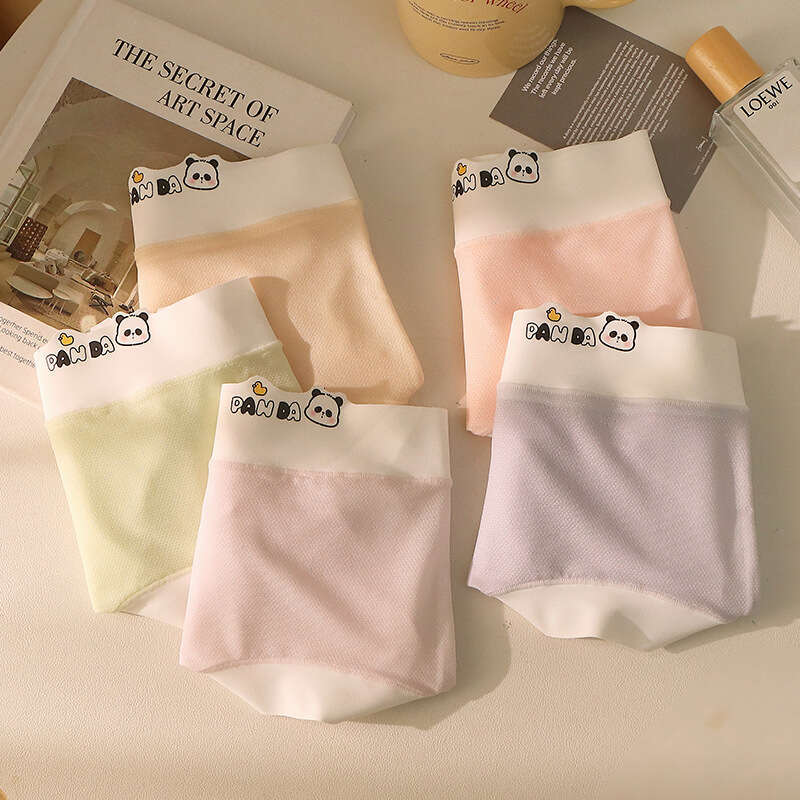7A Antibacterial Mesh Ice Seamless Mulberry Silk Crotch Summer Naked Feeling Clear Women's Quick Drying Underwear Women Underwear Underwears Woma