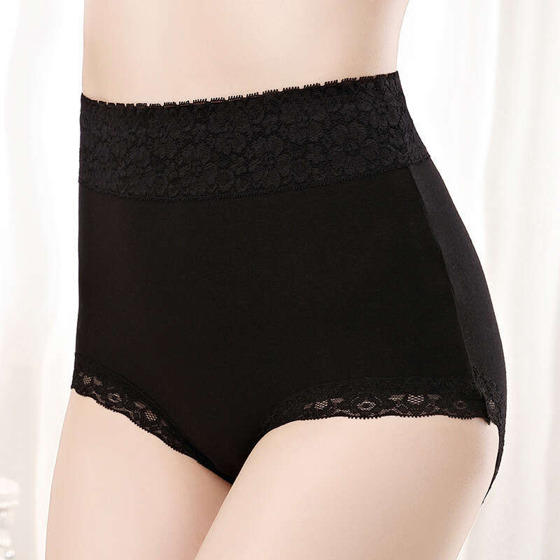 Pure High Waisted Lace Seamless Triangle Pants Pure Cotton Women's Underwear Headband Panties Women Underwear Calzoncillos Underwears Woman Calec