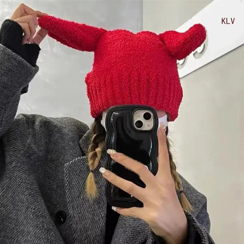 Winter Teenagers Beanie Elastic Windproof Shape Hat Ear Protector Hat Adult Winter Cycling Skiing Supplies 240712