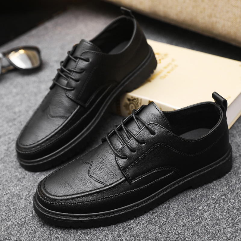 Casual Classic Brand Business Leather for Men Fashion Handcrafted Men's Dress Shoes Comfortable Flats Loafers 4 's Comtable
