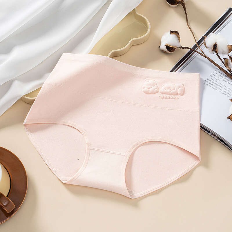 High Waisted Pure Cotton Abdominal Warmth and Embossed Underwear for Rural Healing Women's Triangle Pants Underwears Woman Women Underwear Linger