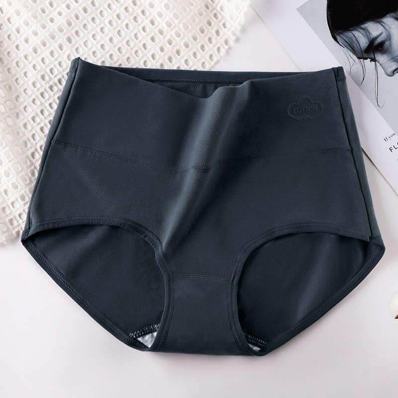 Large Size Graphite Antibacterial High Waisted Printed Triangle Women, Pure Cotton Underwear for Women Calzoncillos Underwear Women Panties Underwears