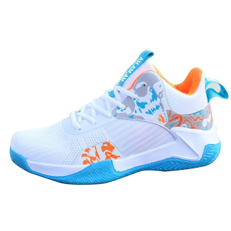 New High-top Basketball Shoes Men Outdoor Sneakers Men Wear Resistant Air Cushioning Baseball Shoes Male Breathable Sport Shoes