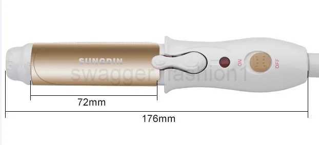 110-240V Portable Travel Electric Mini Hair Curler Curling Iron Fast Small Tourmaline Ceramic Wavy Tong Hair Styling ToolB240719