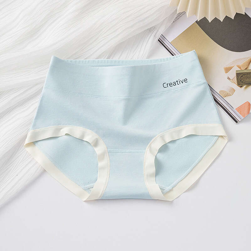 7A Antibacterial Pure Cotton High Waisted and Abdominal Cinching Women's Underwear, Lace Seamless Corner Pants for Women Panties Underwears Woman