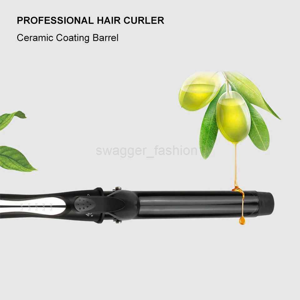 Ceramic Hair Curler Wand Curling Iron Professional Hair Curlers With Dual VoltageB240719