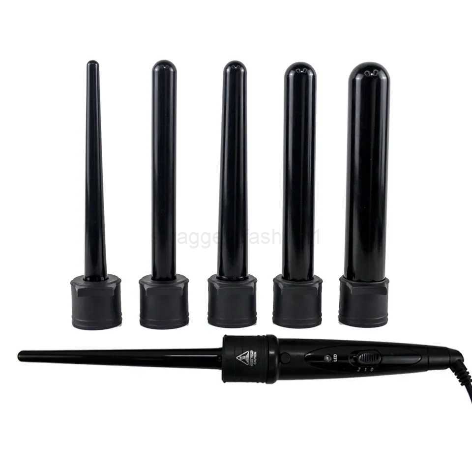 5 In 1 Professional Hair Curling Lron Hair Waver Pear Flower Cone Electric Hair Curler Roller Curling WandB240719