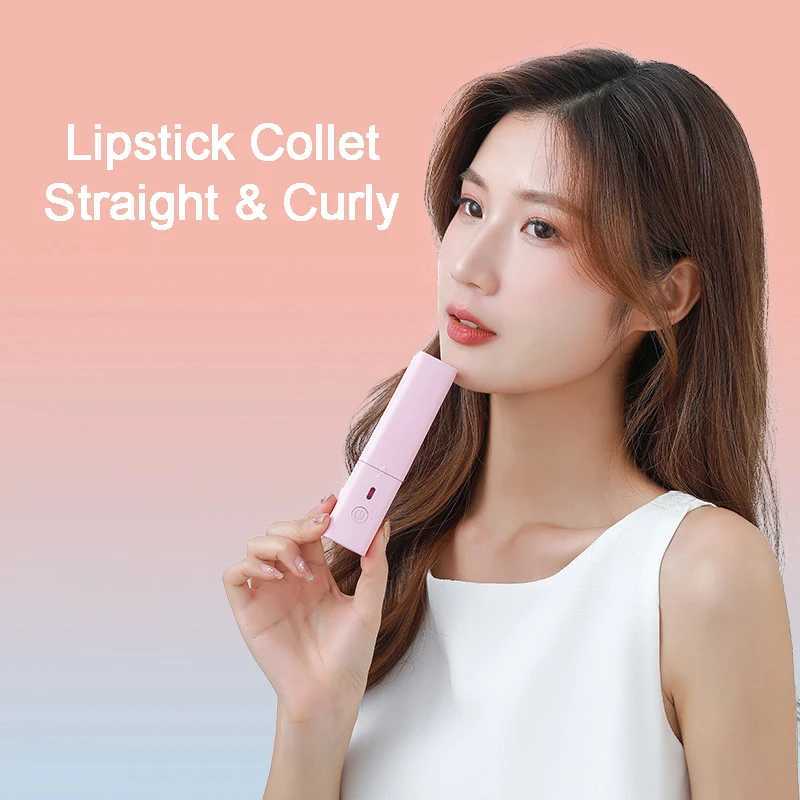 Curling Irons Hair Curler Portable Mini Electric Splint USB Plug-In 15w Low Power Hair Straight Curling Stick Dual-Use Hair Styling ToolL4719