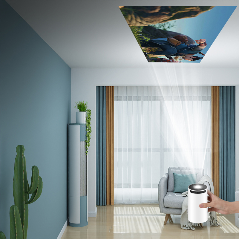 HY300 Smart Projector Android 12.0 WIFI Wireless Connection 130 ANSI 600P 720P Home Cinema Outdoor Protable Projetor
