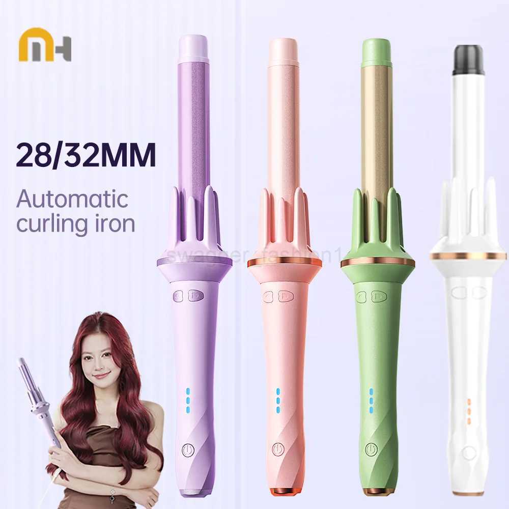 Hair Curler 28/32mm Automatic Hair Curler Large Wave Curling Iron Tongs Temperature Adjustable Anion Fast Heating Styling CurlerB240719