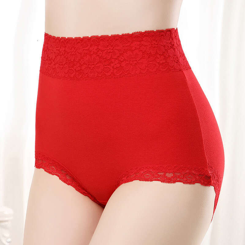 Pure High Waisted Lace Seamless Triangle Pants Pure Cotton Women's Underwear Headband Calzoncillos Underwear Women Panties Lingerie Women Underwe