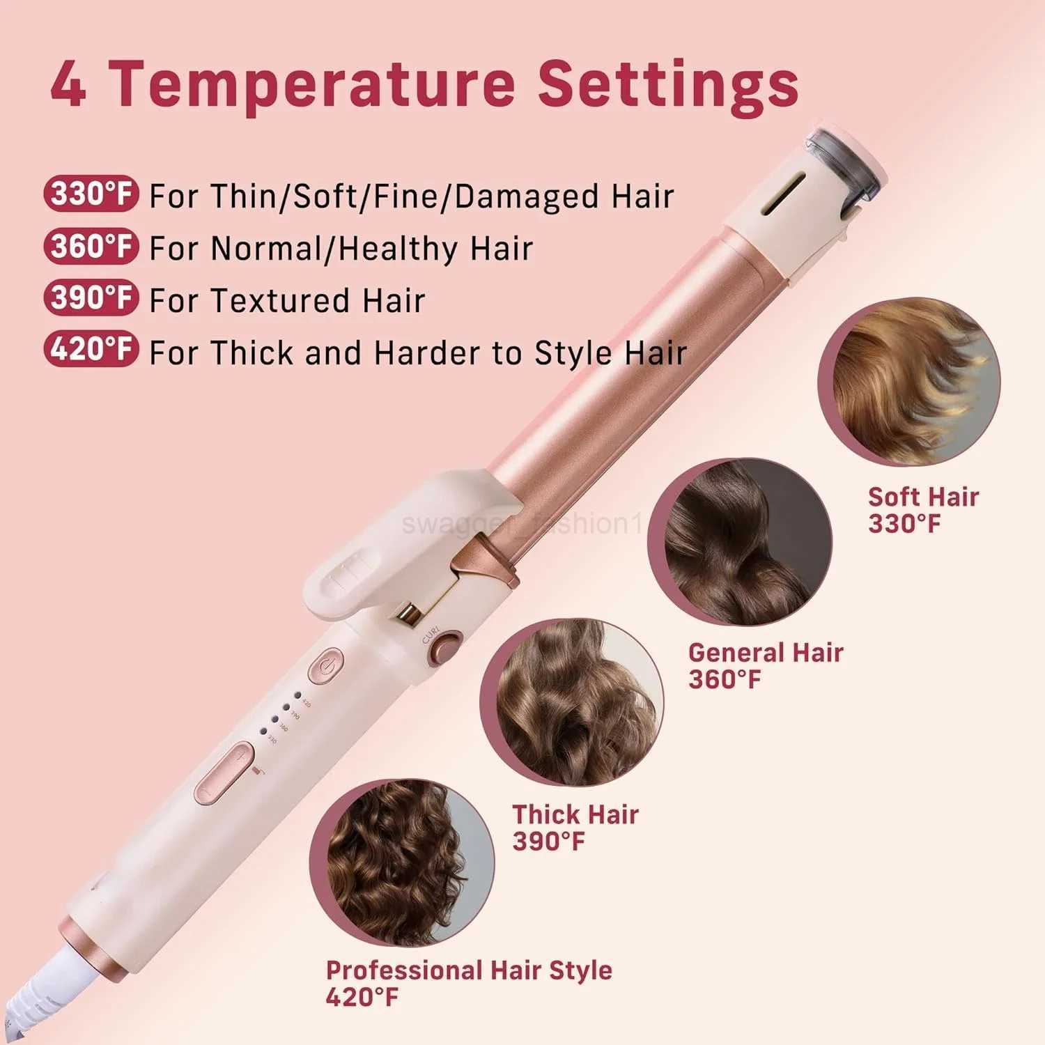 Professional 2-in-1 Ceramic Hair Curling Wand with Steam Hair Straightener 1 Curler Iron infused with Negative Ions for SilkyB240719