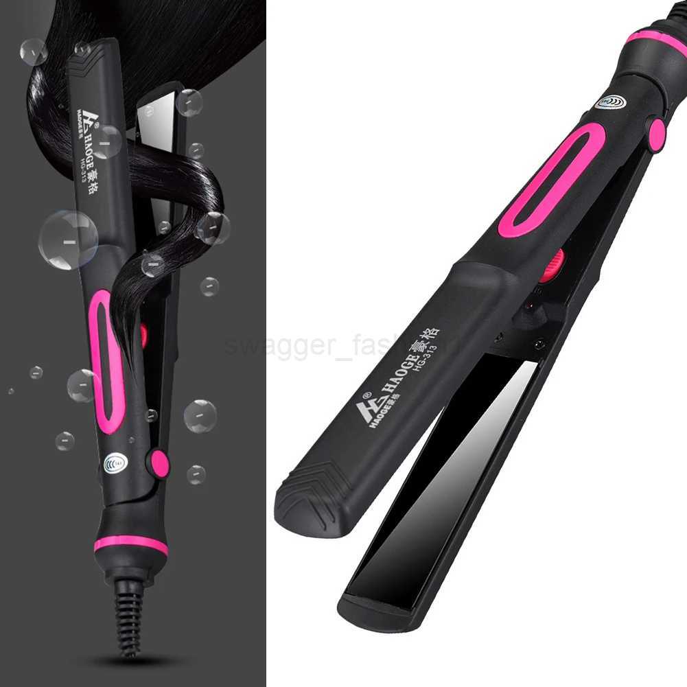 2 In 1 Portable Curling Iron Dual-Purpose Mini Hair Straightener Scald-Proof Hair Straightener Curler 220V for Student DormitoryB240719