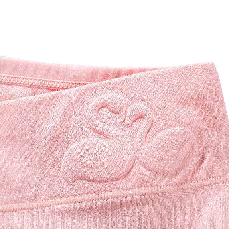 Cotton Antibacterial 3D Embossed Women's Large Size Pure Cotton Mid Waist Underwear Calecon Calzoncillos Panties Women Underwear Lingerie Underwe