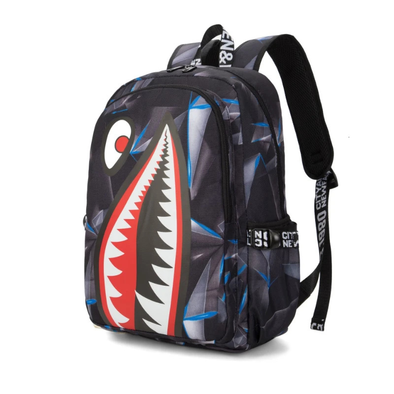 Backpack Boys for Kids Bookbag Middle Shark School Bags Travel Back Pack 240718