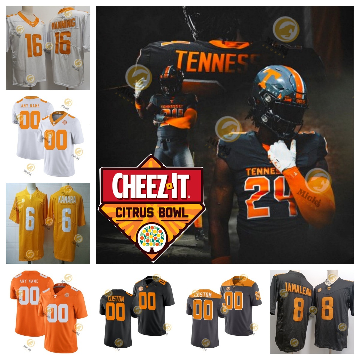 Jalin Hyatt Hendon Hooker Tennessee Volunteers Football Jersey Christian Harrison Joshua Helsdon Gus Hill Jimmy Holiday Nick Humphrey Tennessee jerseys