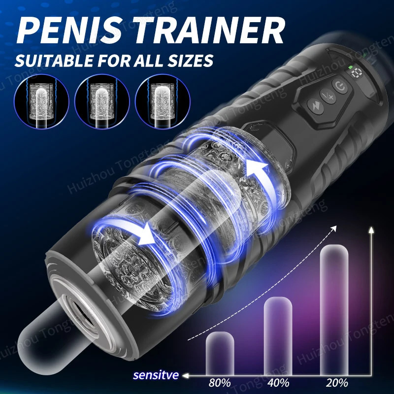 Male Masturbator Automatic With 7 Powerful Vibrating Thrusting Blowjob Masturbation Cup Pocket Pussy for Adult Men Sex Toys 240711