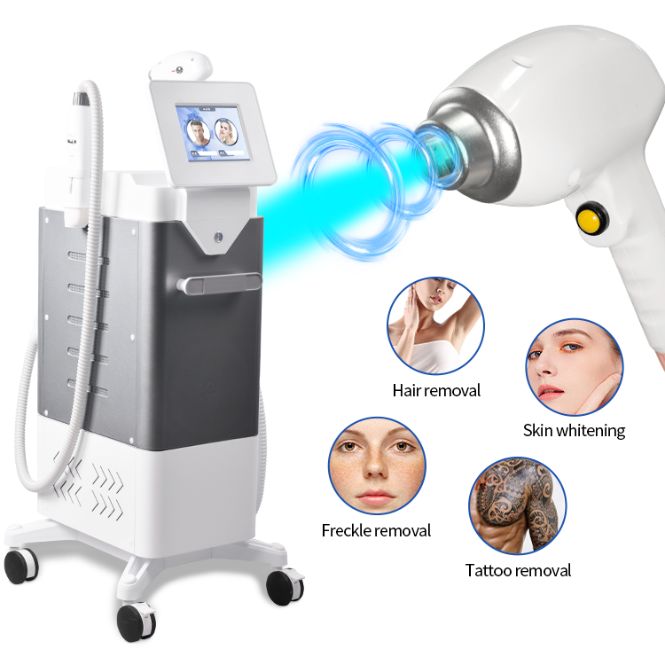 Multifunction Big Spot Size Diode Laser Hair Removal Depilation Pain-free Tattoo Removal Nd Yag Picosecond Laser Anti-pigment Infrared Aim Vertical Ma