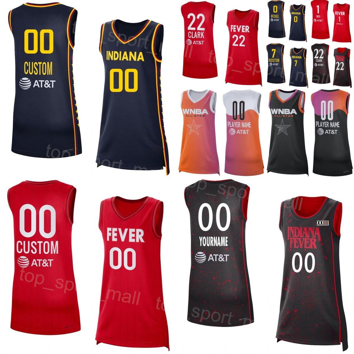 Print WNB Basketball Women Indiana Fever Jersey Lady 0 Kelsey Mitchell 22 Caitlin Clark 7 Aliyah 1 NaLyssa Smith 14 Temi Fagbenle 3 Kristy Wallace Woman Men Kids
