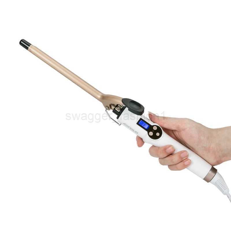 Aofeilei Professional curling iron Ceramic curling wand roller beauty styling tools With LCD Display 9mm Hair CurlerB240719