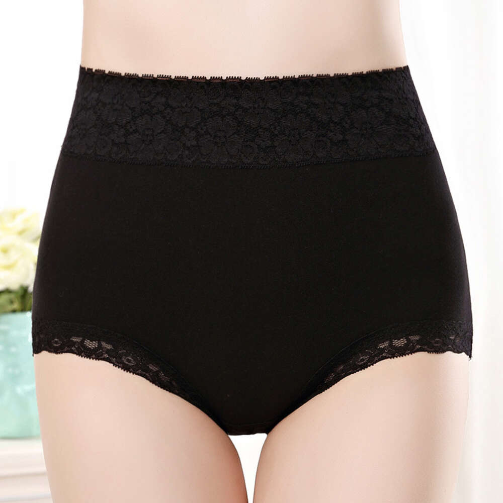 Pure High Waisted Lace Seamless Triangle Pants Pure Cotton Women's Underwear Headband Panties Women Underwear Calzoncillos Underwears Woman Calec