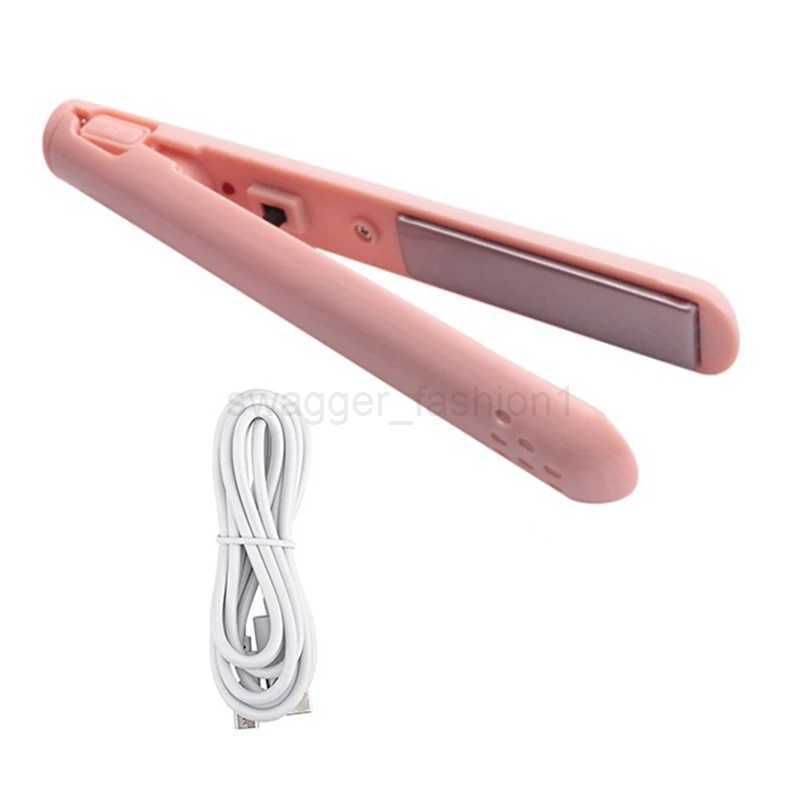 2 In 1 Dual-Purpose Hair Curler Mini Hair Straightener Travel Curling IronPortable Mini USB Hair CurlerB240719Bp240720