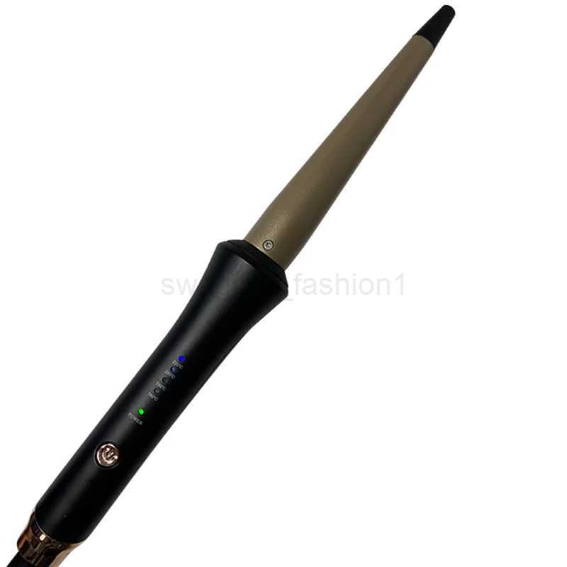 For barber shop curlers conical curling iron single tube ceramic glaze pear flower cone electric hair curly hair 110-240 - vB240719